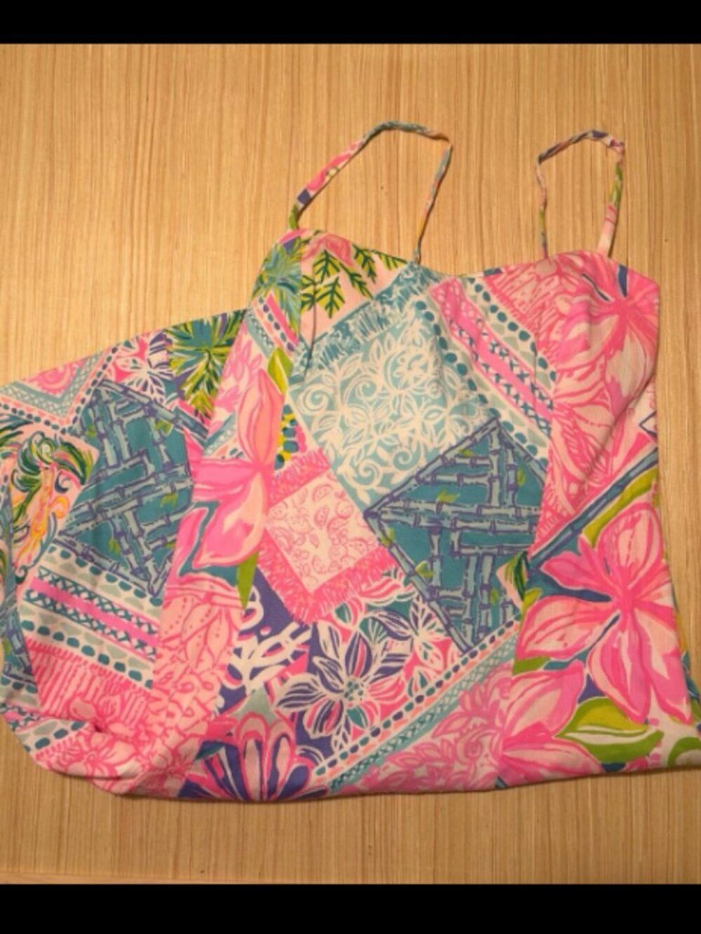 Lily Pulitzer Pink Floral Tropical Mini Dress Size 0